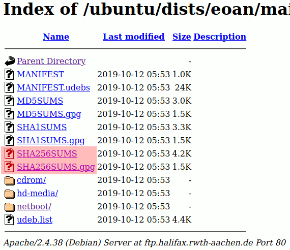 Xubuntu-Netzwerkinstallationsimage herunterladen - SHA256SUMS
