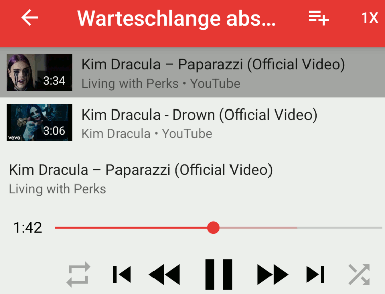 NewPipe: Musik abspielen